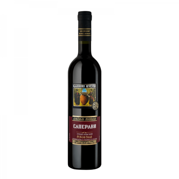 Wine Kakhuri Kvevri Domashnee Saperavi Red Dry 0,75л