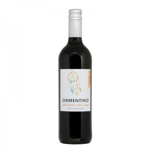 Wine Ormentino Semisweet red 0,75л