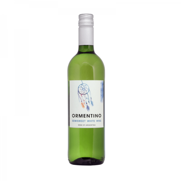 Wine Ormentino Semisweet white 0,75л