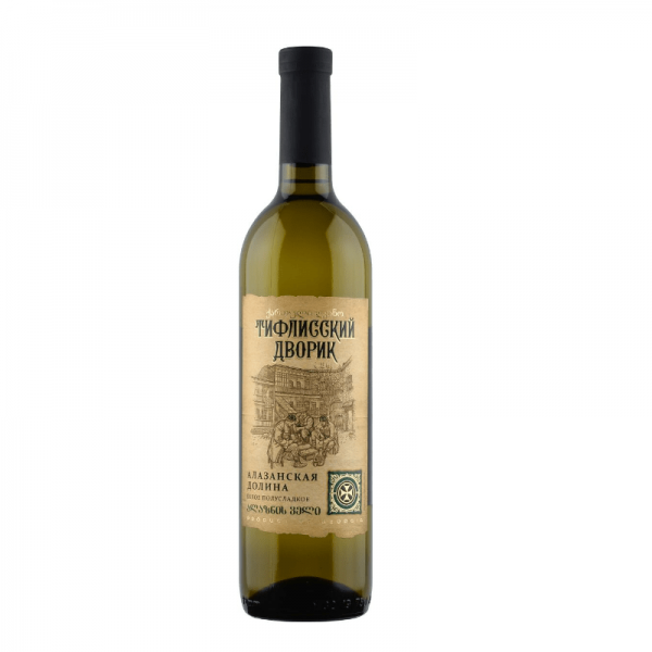 Wine Tiflisskiy Dvorik Alazani Valley White Semi Sweet 0,75л